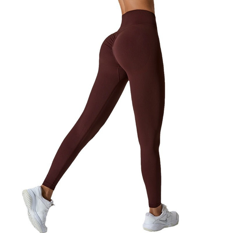 European And American Seamless Peach Hip Raise Yoga Pants